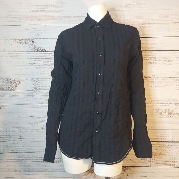 Womans Age Of Wisdom Long Sleeve Button Down Shirt - Picture 2 of 10